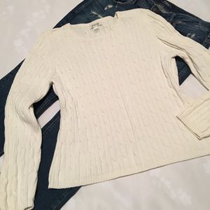 St. John’s Bay Cream Petite Sweater